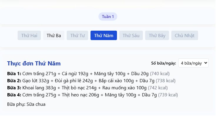 Gợi ý thực phẩm & mẹo bữa ăn